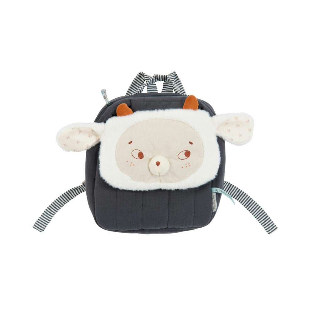 MOCHILA DE ALGODÓN CORDERITO COLECCIÓN APRES LA PLUIE