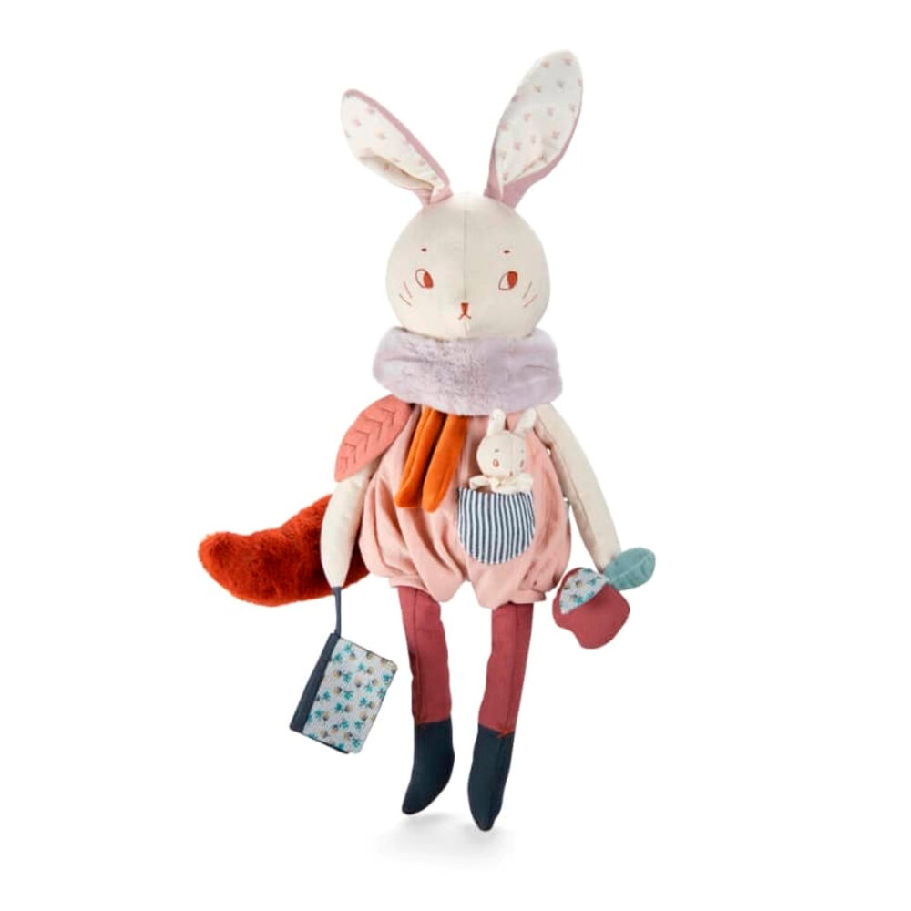 PELUCHE DE ACTIVIDAD DE CONEJO COLECCIÓN APRES LA PLUIE