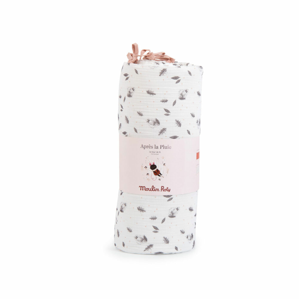 PROTECTOR DE CUNA DE ALGODÓN 70 X 140 CM COLECCIÓN APRES LA PLUIE