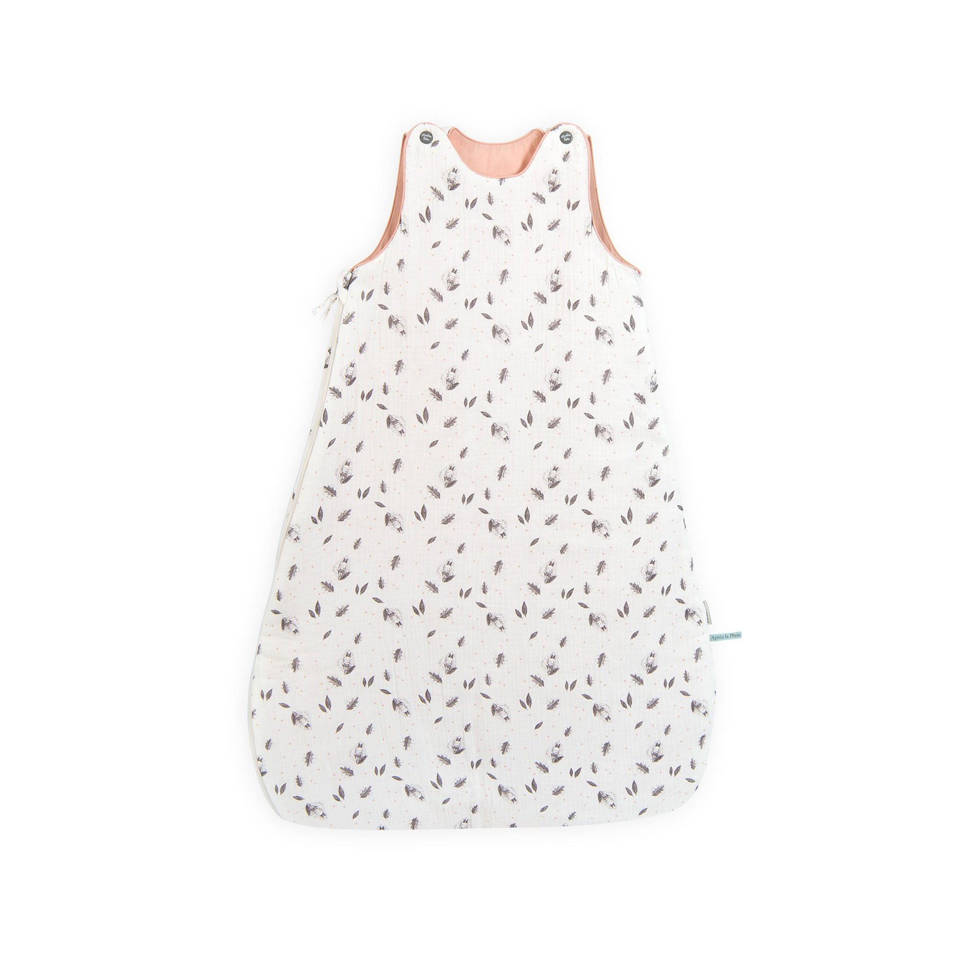 SACO DE DORMIR DE VERANO CON ESTAMPADO FLORAL 90 CM COLECCIÓN SOUS MON BAOBAB
