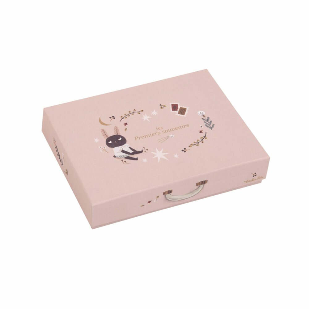 CAJA PRIMEROS RECUERDOS DEL BEBÉ EN FRANCÉS COLECCIÓN APRES LA PLUIE
