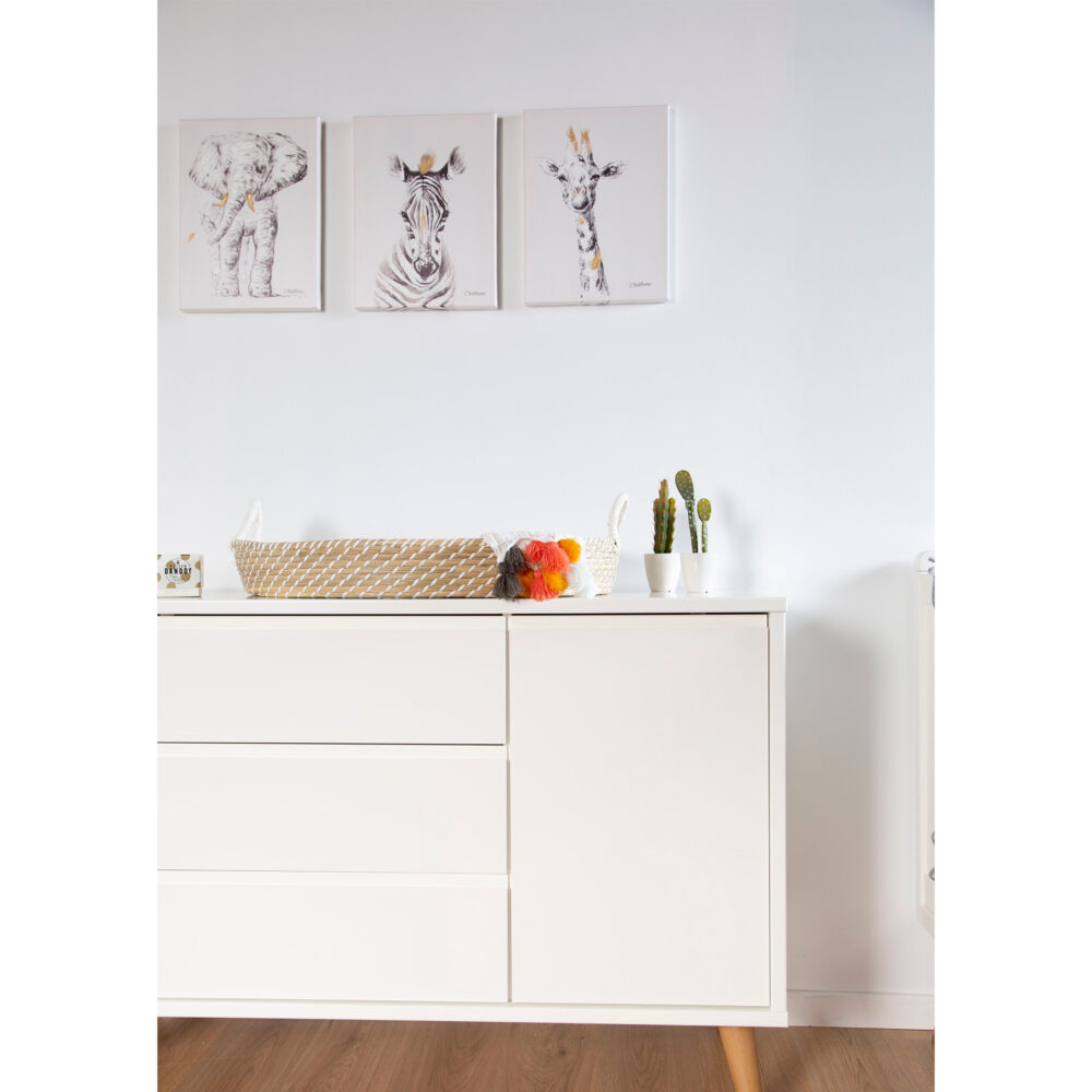 PINTURA AL ÓLEO DE JIRAFA 30 X 40 CM CHILDHOME