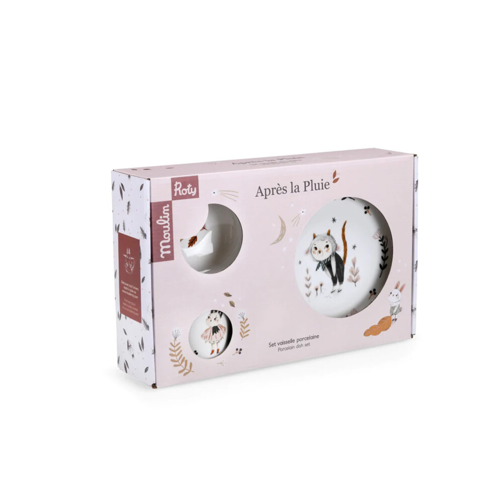 SET DE VAJILLA DE PORCELANA COLECCIÓN APRÉS LA PLUIE