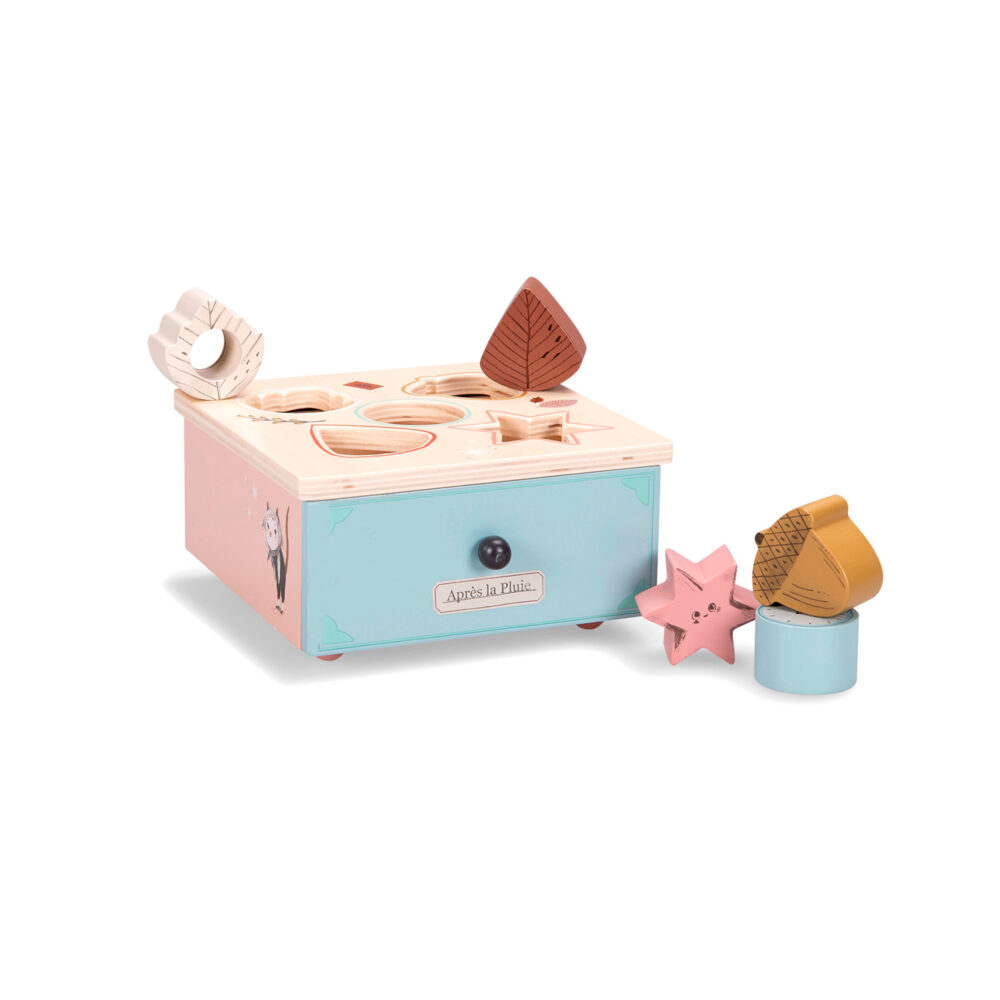 CAJA DE MADERA DE FORMAS Y COLORES COLECCIÓN APRES LA PLUIE