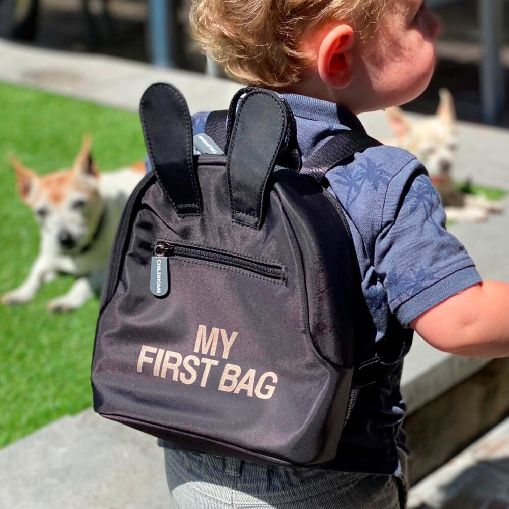 MOCHILA PARA NIÑOS MY FIRST BAG NEGRO CHILDHOME