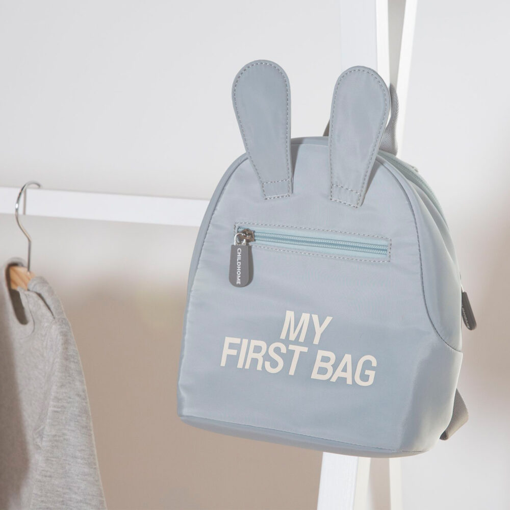 MOCHILA PARA NIÑOS MY FIRST BAG GRIS CHILDHOME