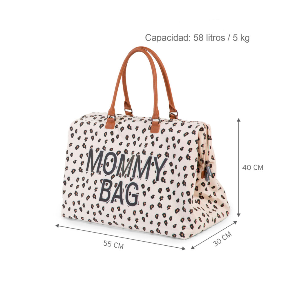 BOLSO CAMBIADOR MOMMY BAG DE 58 LITROS LEOPARDO CHILDHOME