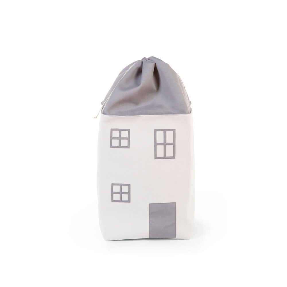 CESTA DE ALMACENAJE TOY BOX HOUSE POLIÉSTER DE 32 X 32 X 73 CM GRIS CHILDHOME