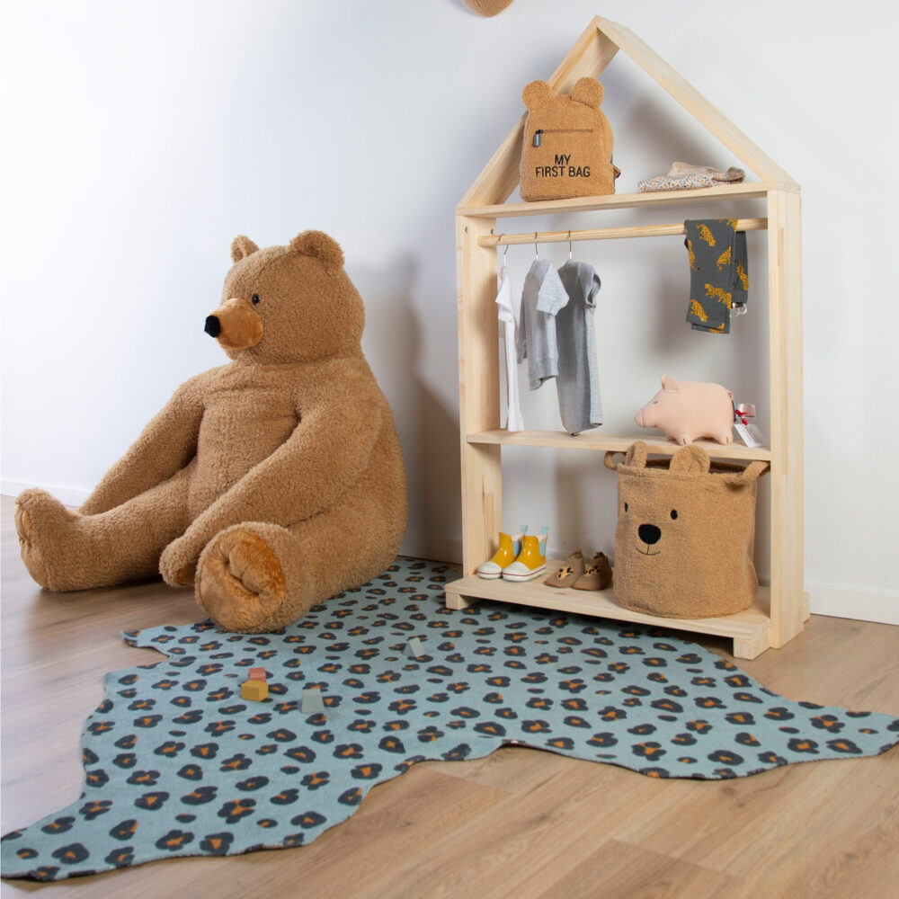 ALFOMBRA LEOPARDO AZUL 145 X 160 CM CHILDHOME