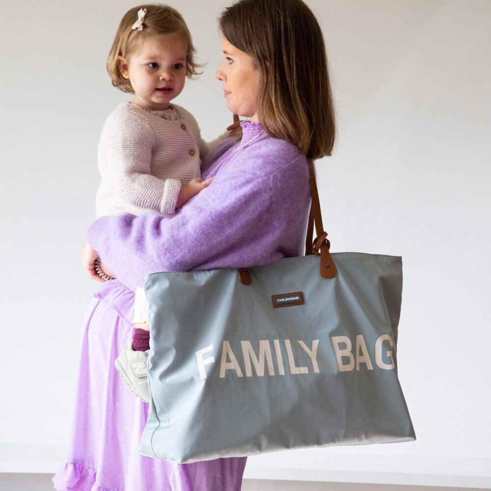 BOLSO CAMBIADOR FAMILY BAG DE 30 LITROS GRIS CLARO CHILDHOME