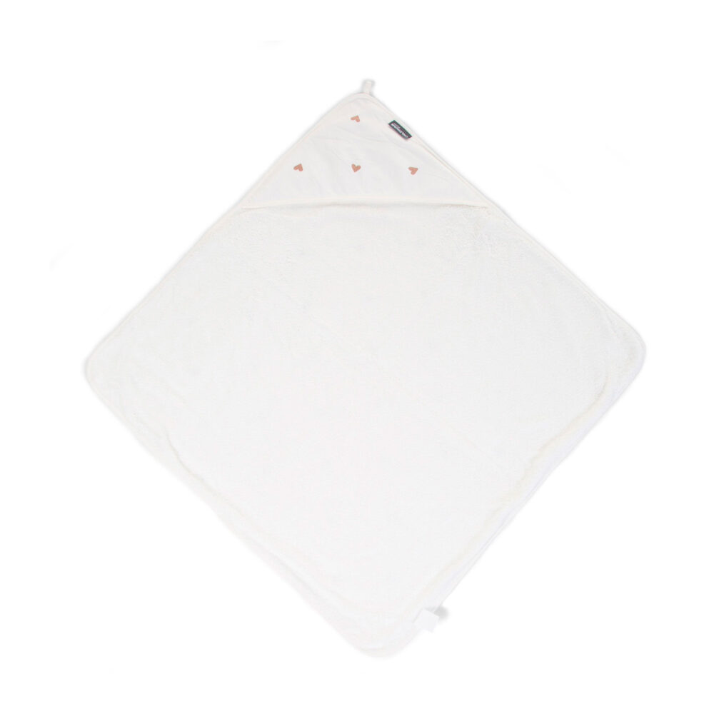CAPA DE BAÑO Y DE CARA PARA BEBÉS DE 80 X 80 CM JERSEY CORAZONES CHILDHOME