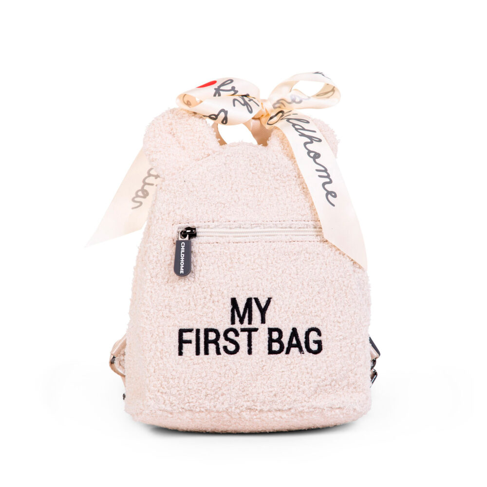 MOCHILA PARA NIÑOS MY FIRST BAG TEDDY OFF WHITE CHILDHOME