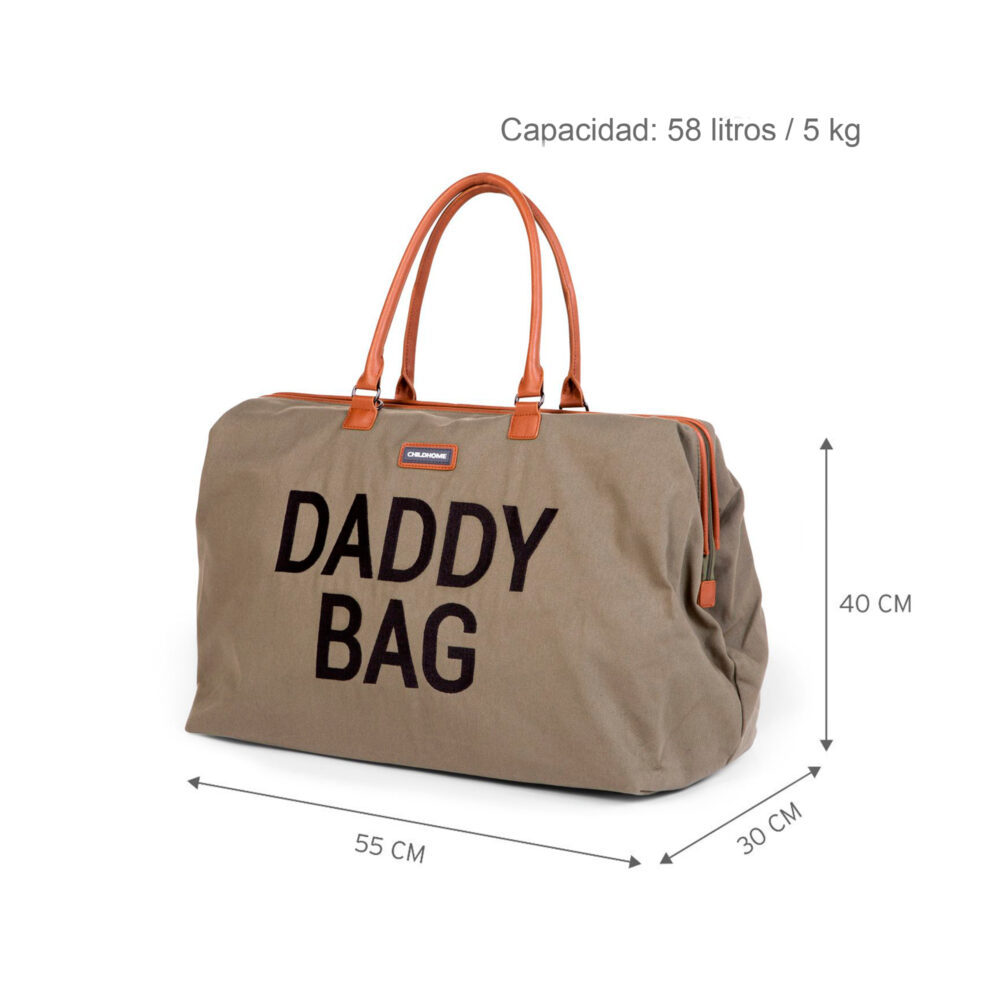 BOLSO CAMBIADOR DADDY BAG DE 58 LITROS CAQUI CHILDHOME