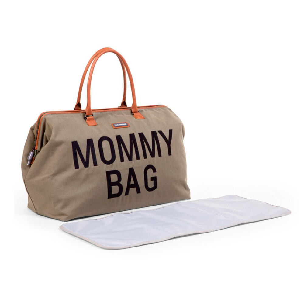 BOLSO CAMBIADOR DE LONA MOMMY BAG DE 58 LITROS CAQUI CHILDHOME