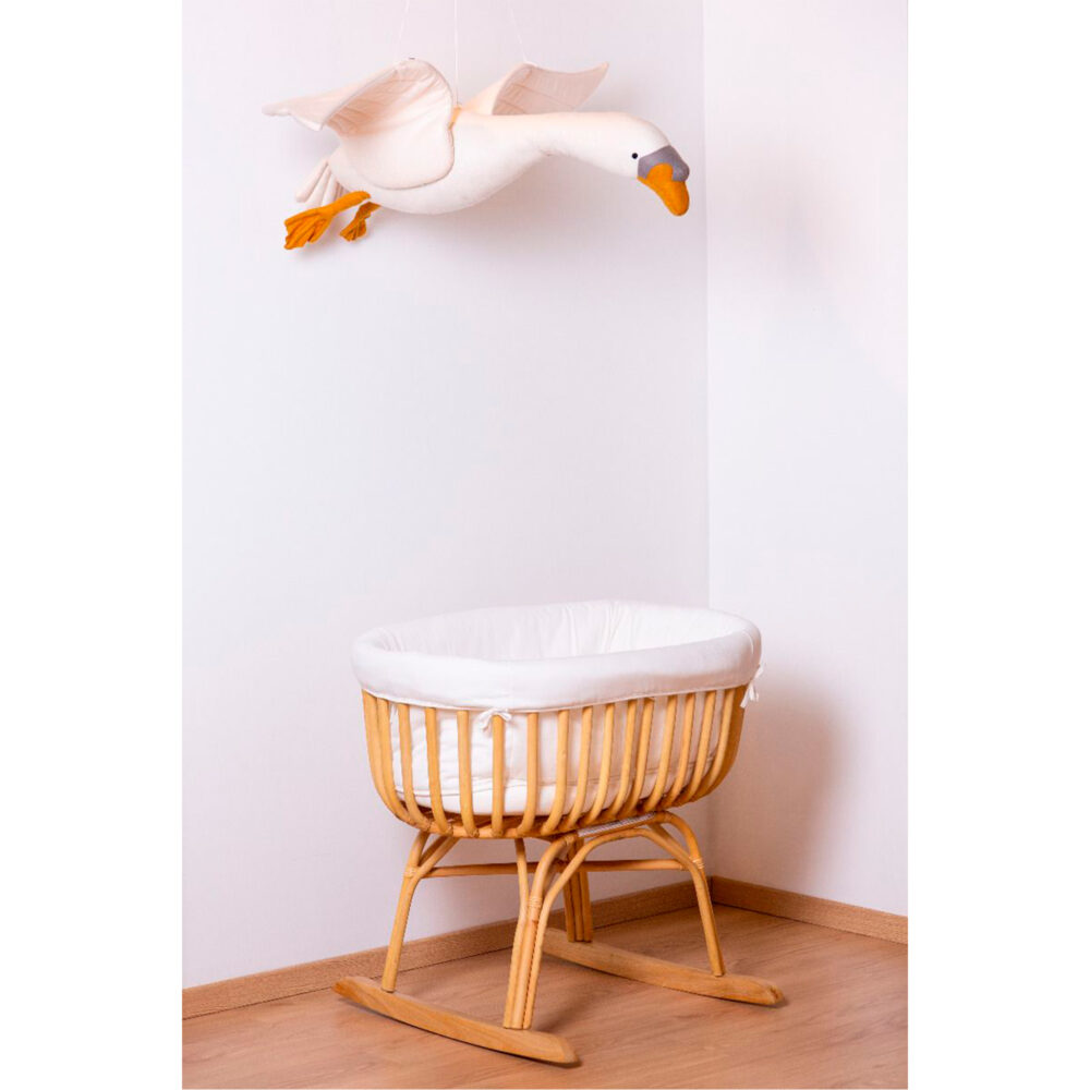 COLGANTE PARA HABITACIÓN EN FORMA DE CISNE 100% POLIÉSTER 100 X 100 CM CHILDHOME