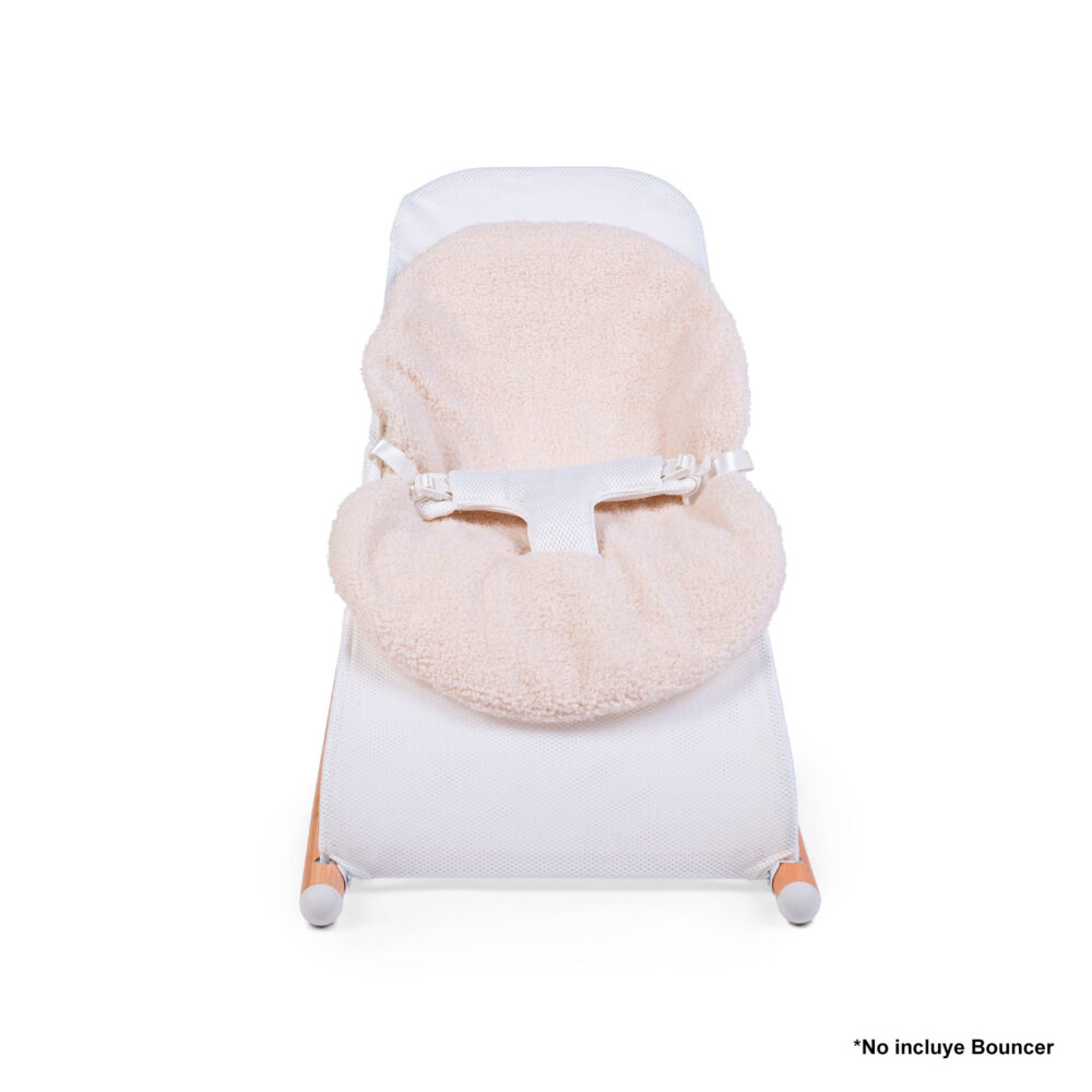 COJÍN ACOLCHADO- TEDDY PARA BOUNCER MODELO EVOLUX COLOR BLANCO CHILDHOME