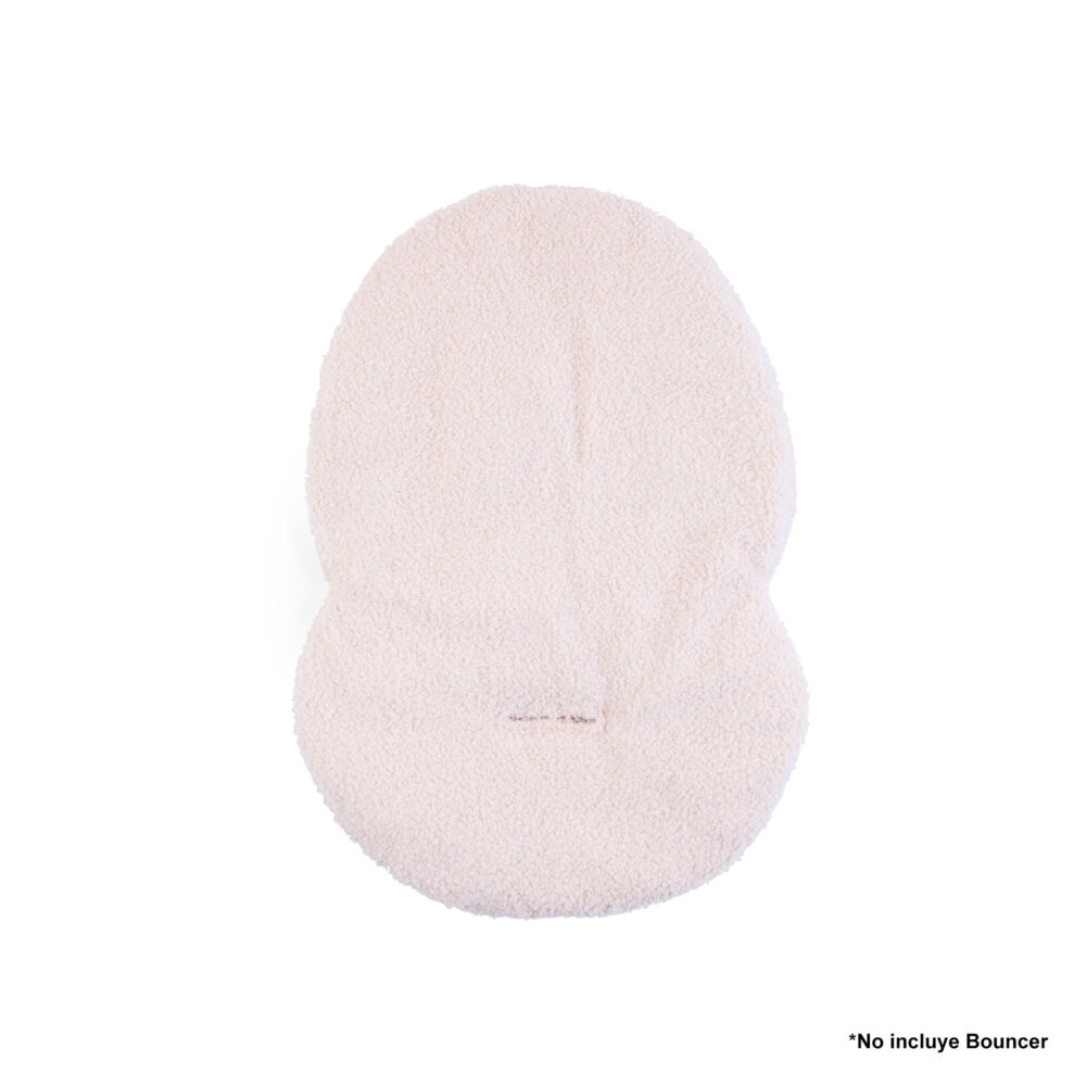 COJÍN ACOLCHADO- TEDDY PARA BOUNCER MODELO EVOLUX COLOR BLANCO CHILDHOME