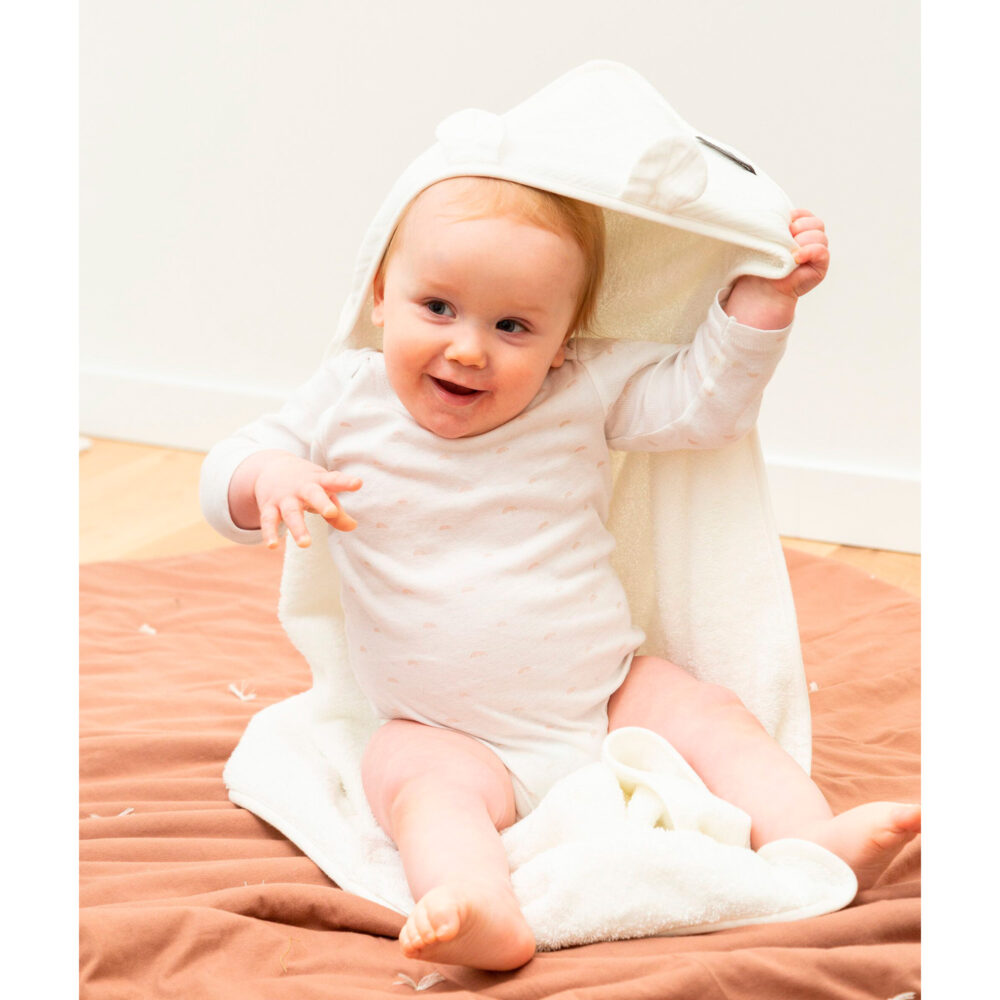 CAPA DE BAÑO Y DE CARA PARA BEBÉS MUSELINA DE 80 X 80 CM TERRY TEDDY CHILDHOME