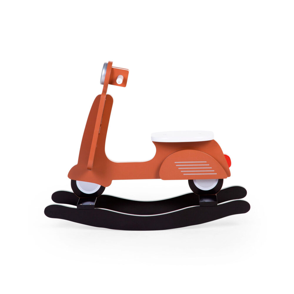 SCOOTER MECEDORA DE MADERA 70 x 25 x 57 CM RUST BLACK CHILDHOME