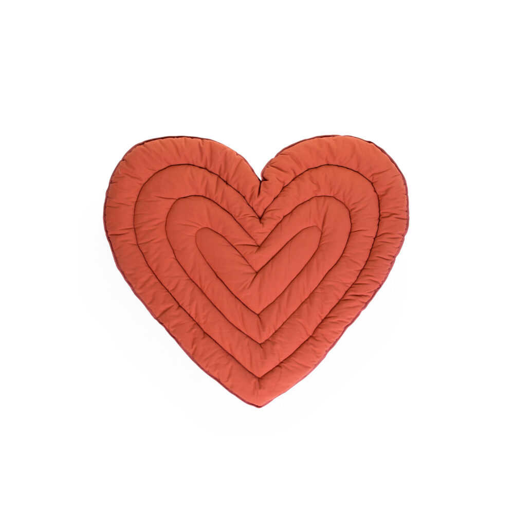ALFOMBRA PLAY MAT EN FORMA DE CORAZÓN 120 CM CHILDHOME