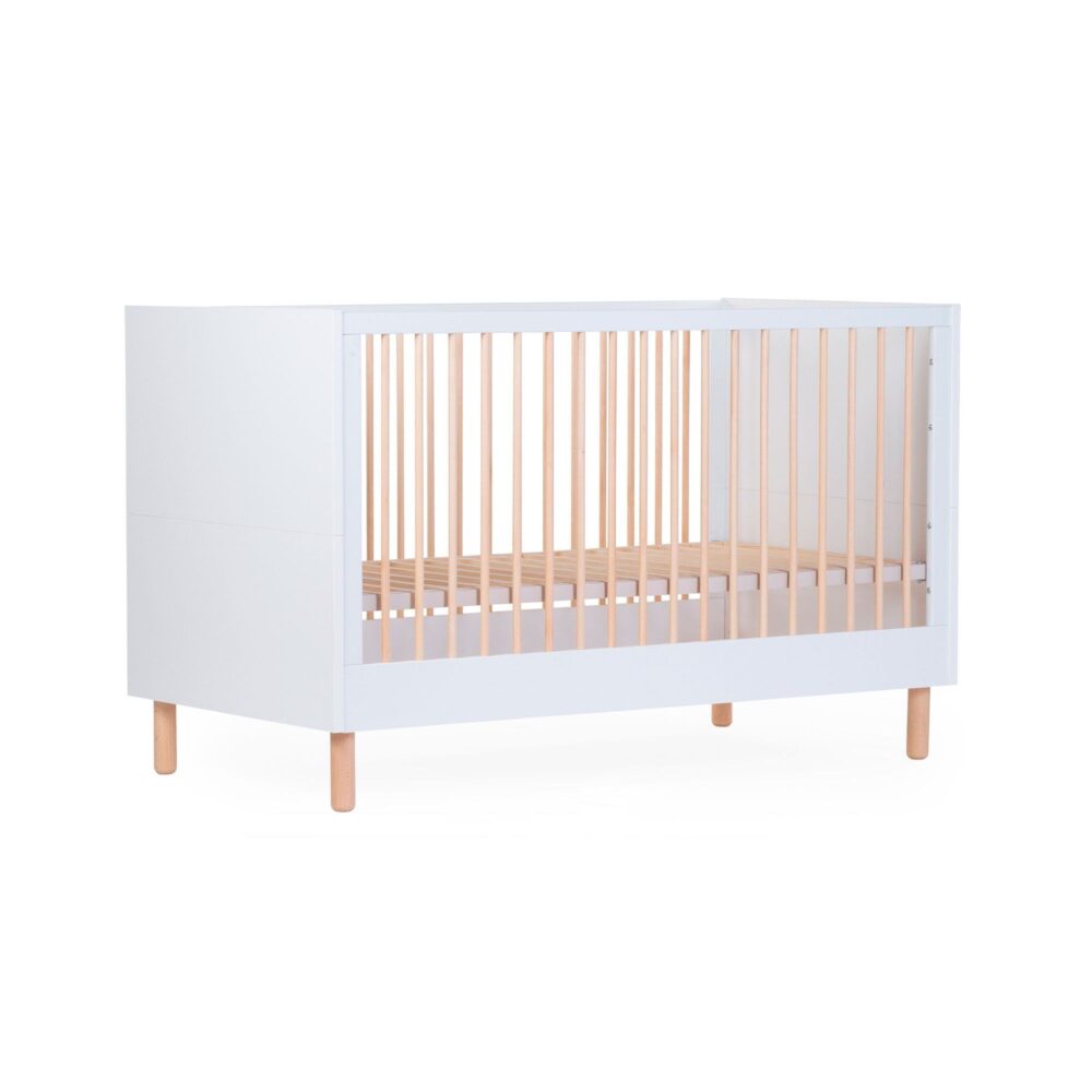 CUNA + SOMIER MODELO WONDER WHITE 140 X 70 CM CHILDHOME