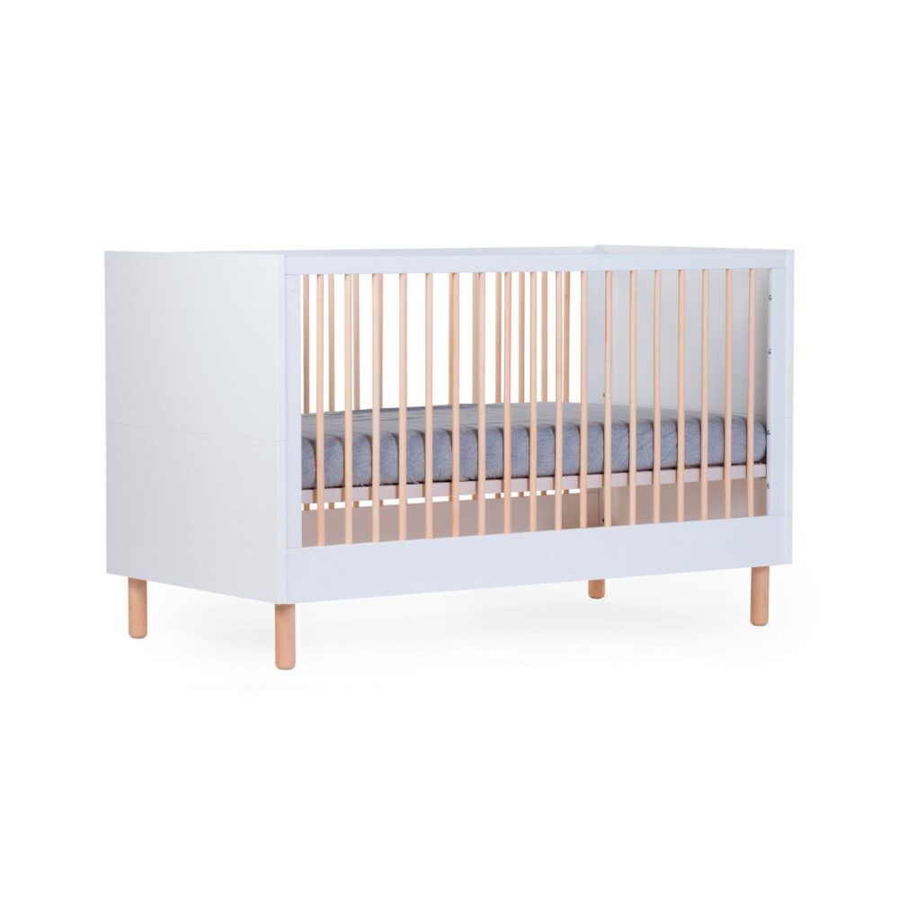 CUNA + SOMIER MODELO WONDER WHITE 140 X 70 CM CHILDHOME