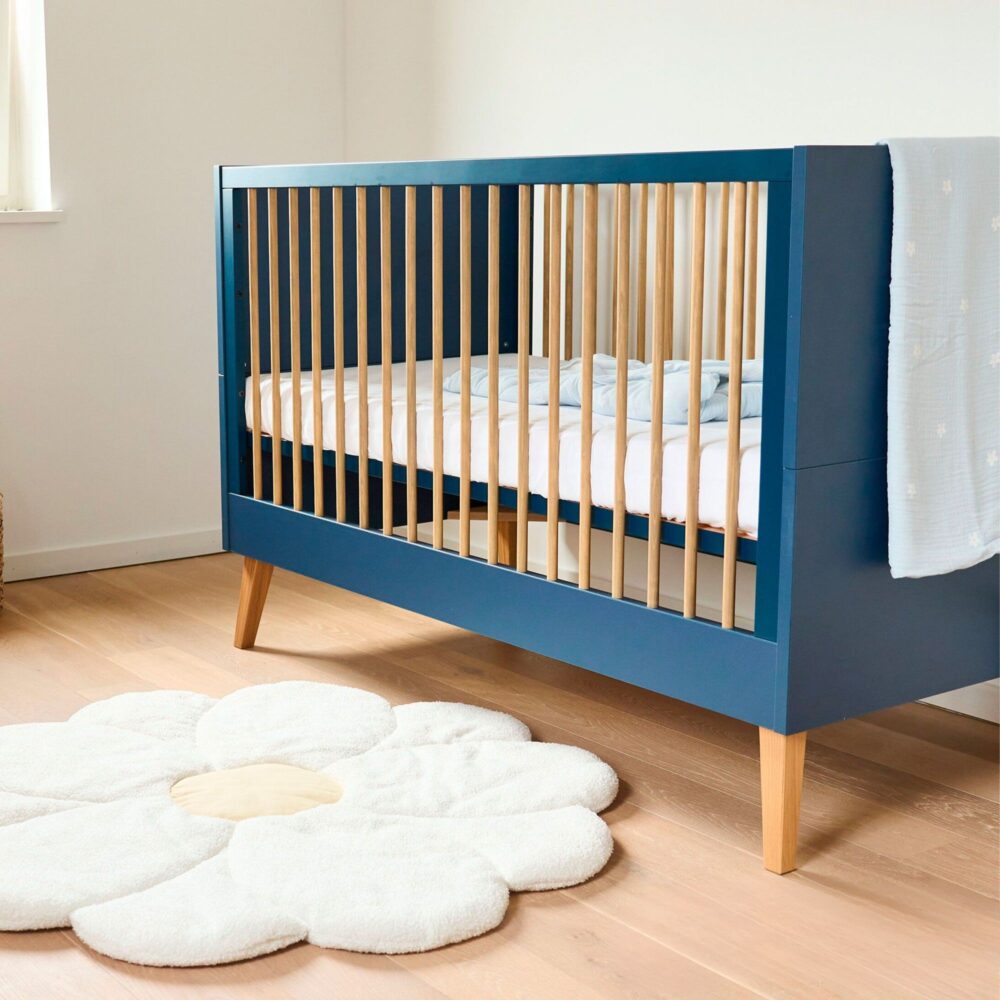 CUNA + SOMIER MODELO BOLD BLUE 140 X 70 CM CHILDHOME