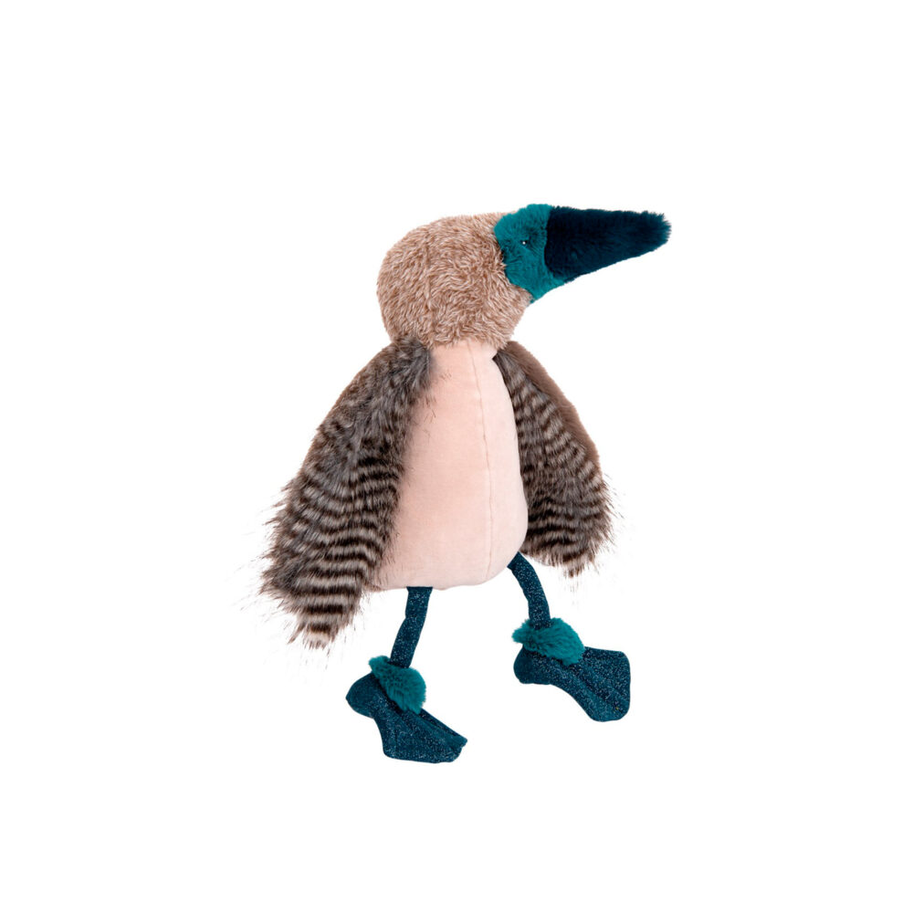 PELUCHE PÁJARO LOCO DE PATAS AZULES COLECCIÓN TOUT AUTOUR DU MONDE