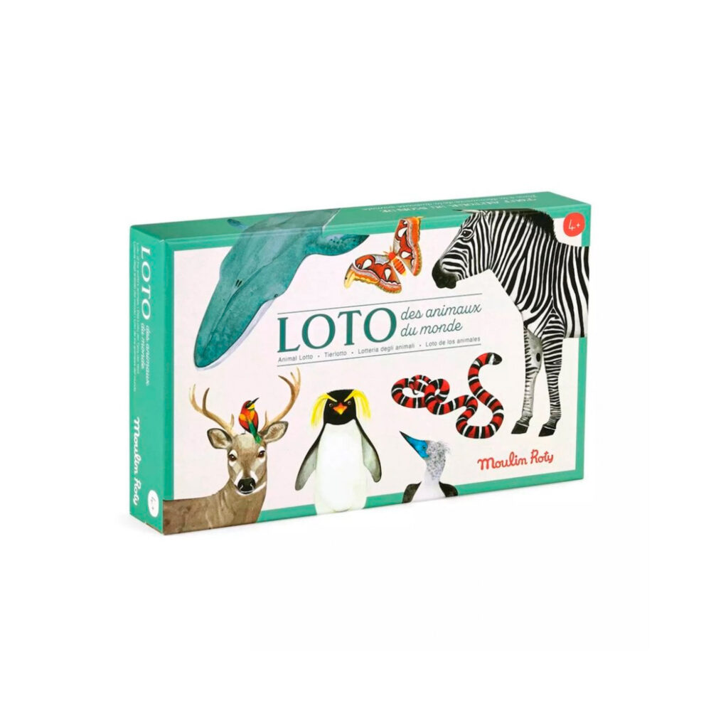 JUEGO DE LOTO DE ANIMALES COLECCIÓN TOUT AUTOUR DU MONDE