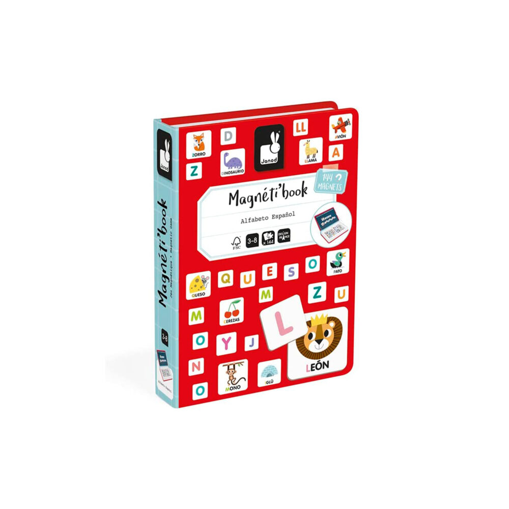 LIBRO MAGNÉTICO ALFABETO EN ESPAÑOL JANOD