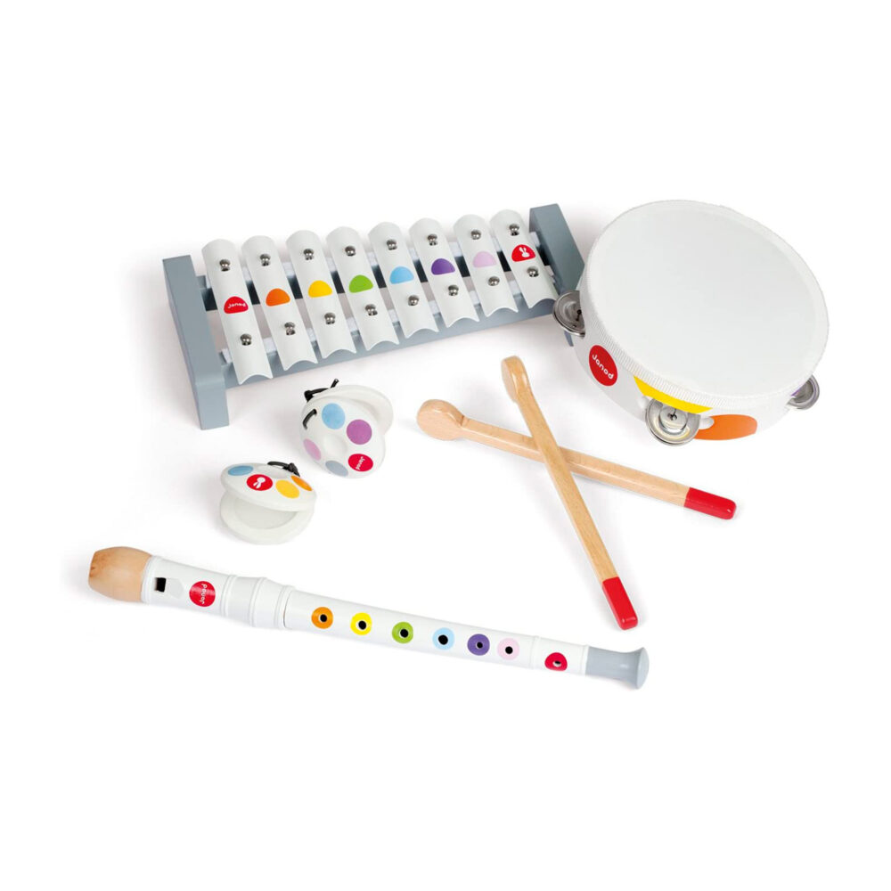 Set de instrumentos musicales confeti de madera - Janod