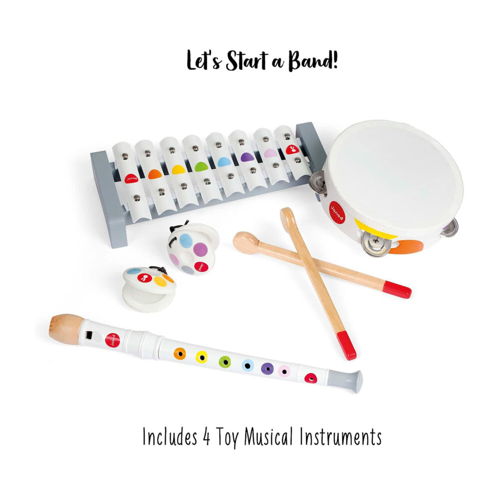 Set de instrumentos musicales confeti de madera - Janod
