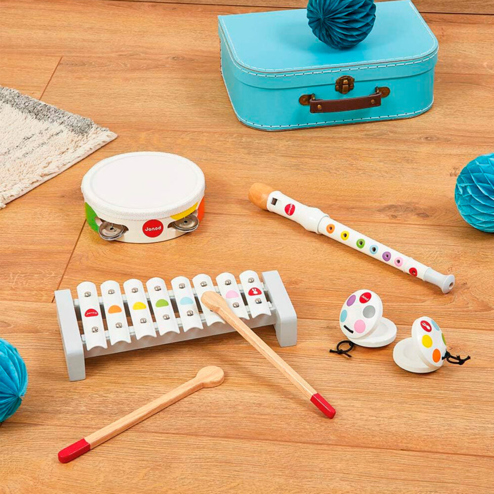 Set de instrumentos musicales confeti de madera - Janod
