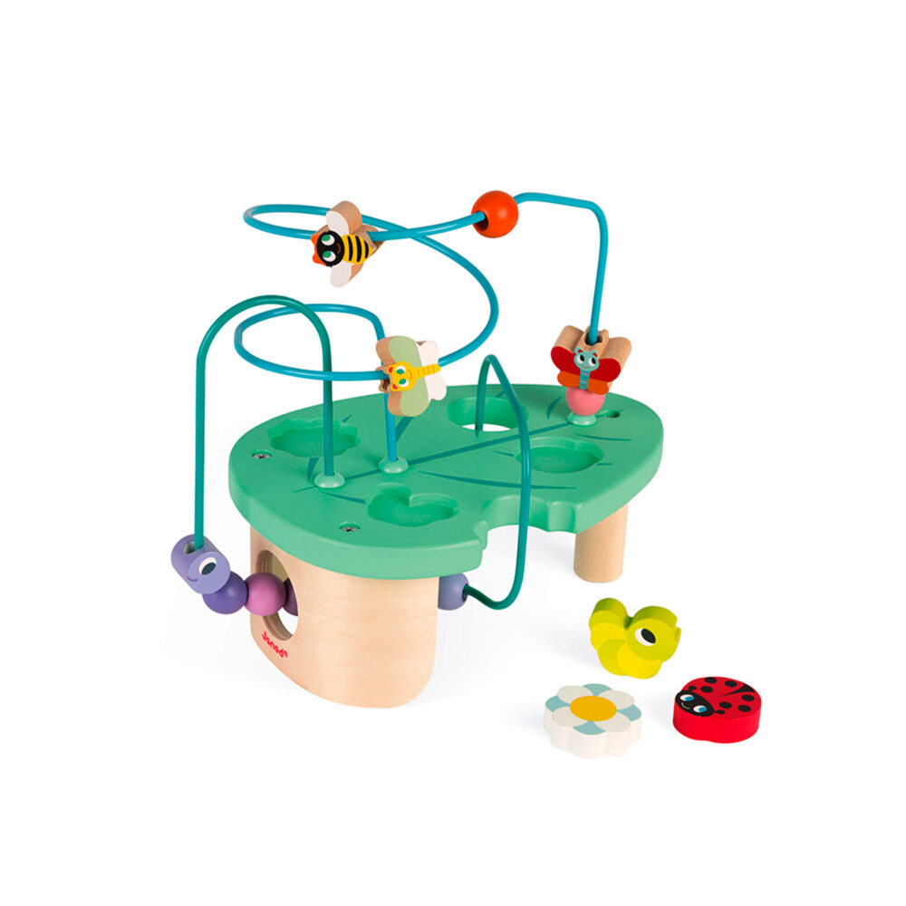JUEGO EDUCATIVO CIRCUITO DE ORUGA DE MADERA JANOD