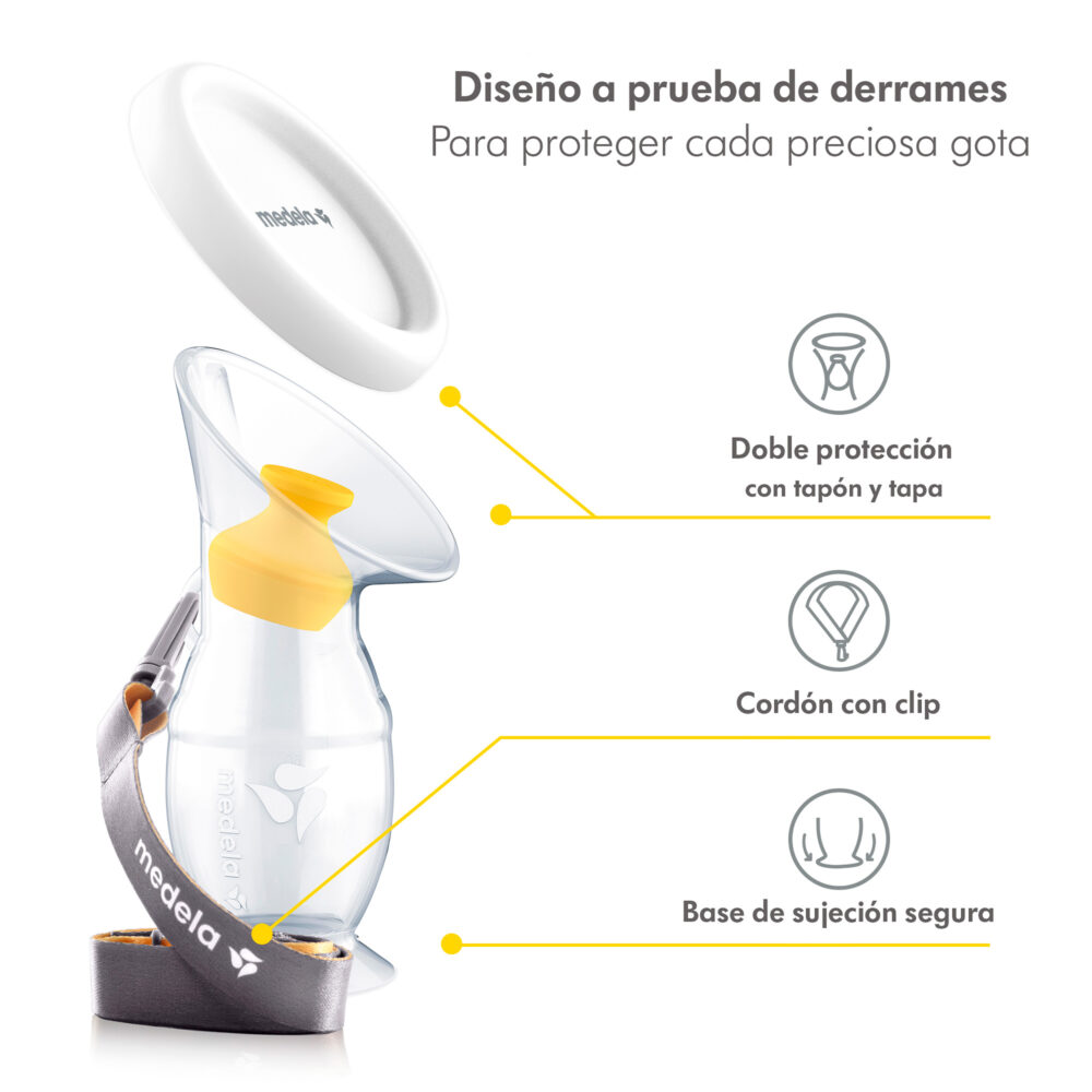 COLECTOR DE SILICONA PARA LECHE MATERNA MEDELA