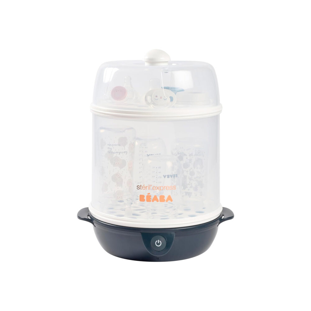 ESTERILIZADOR ELÉCTRICO PARA BIBERONES STERIL EXPRESS NIGHT BLUE BEABA
