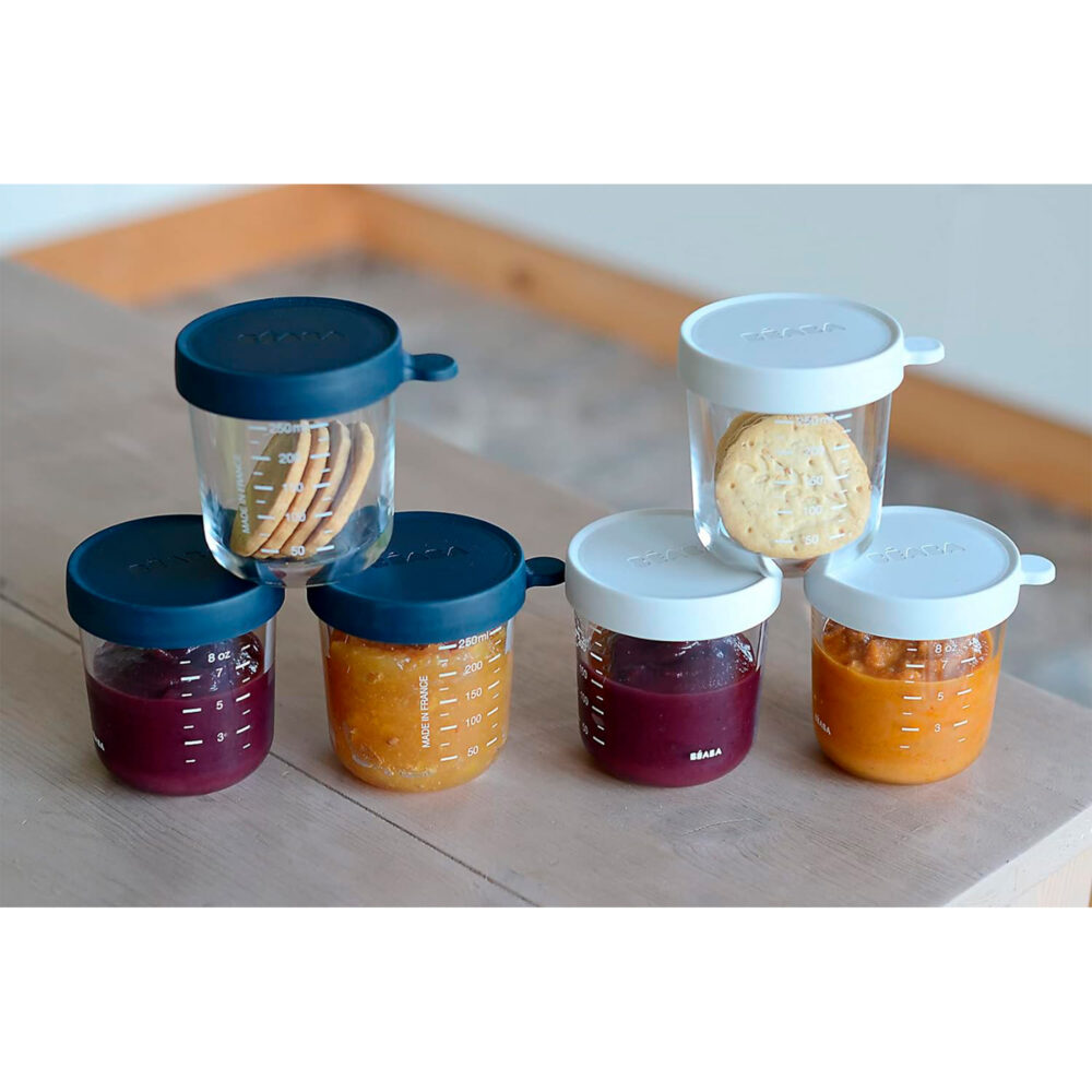 SET DE 6 FRASCOS DE CONSERVACIÓN DE VIDRIO 250 ML BEABA