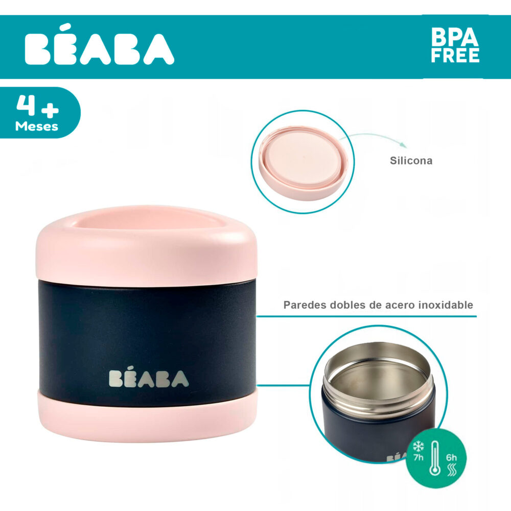 TERMO PORCIÓN ISOTÉRMICO DE ACERO INOXIDABLE DE 500 ML BEABA