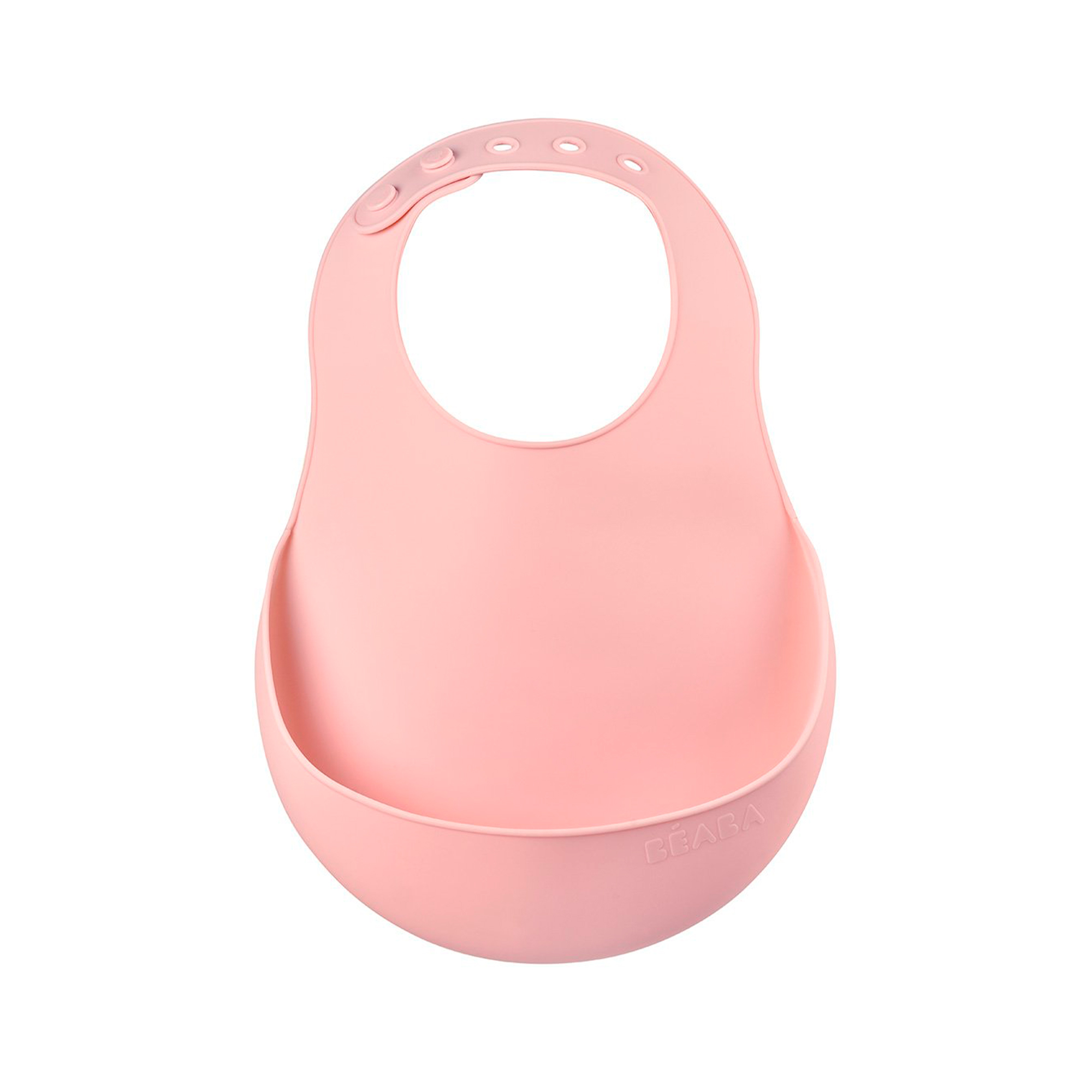 SET DE 2 BABEROS DE SILICONA CUELLO AJUSTABLE BEABA