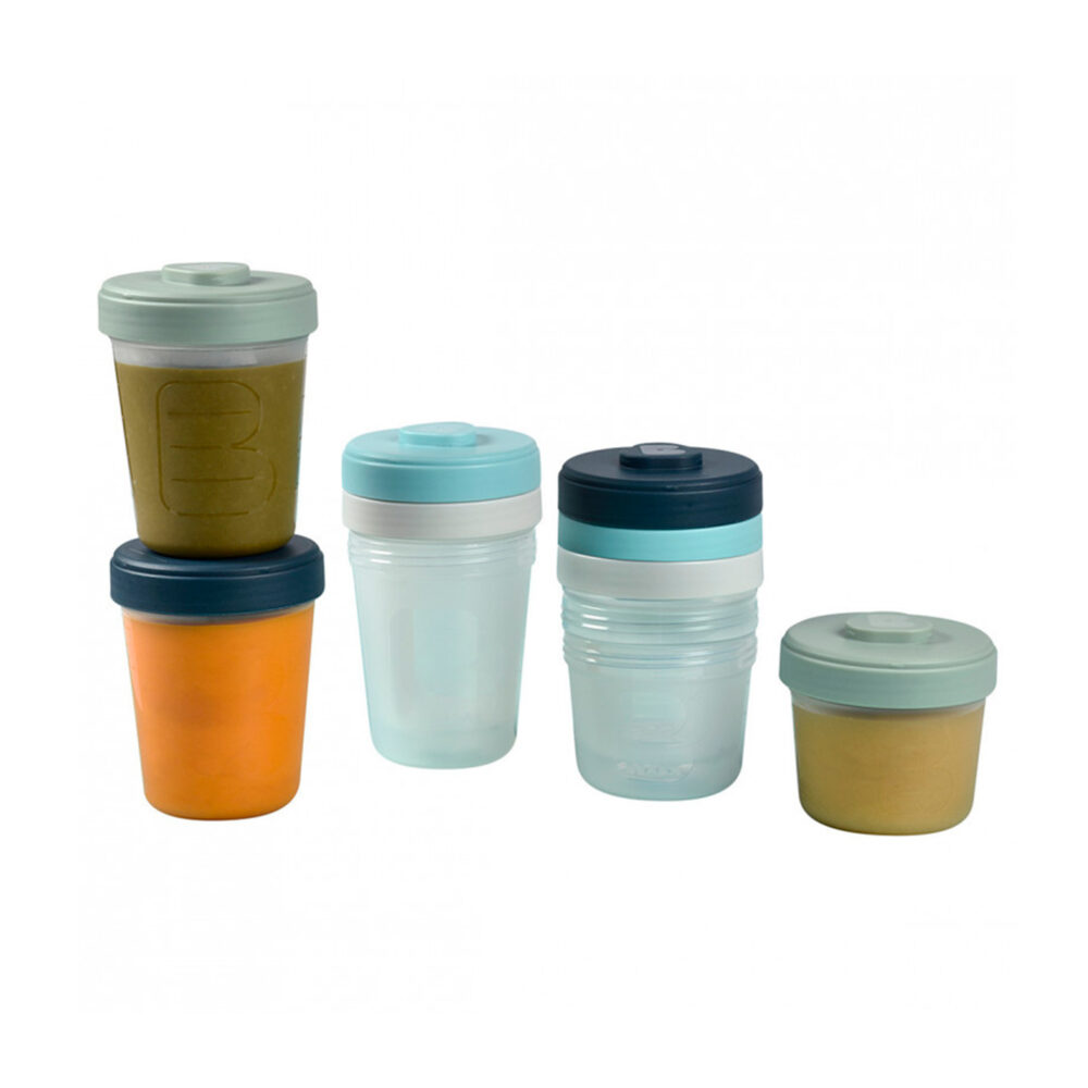 SET DE 8 FRASCOS DE CONSERVACIÓN 4 DE 150 ML Y 4 DE 250 ML BEABA