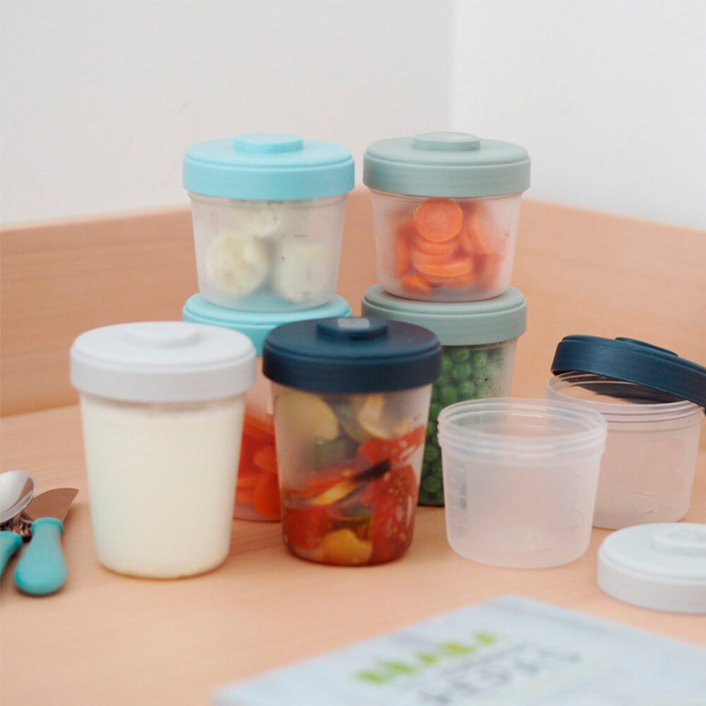 SET DE 8 FRASCOS DE CONSERVACIÓN 4 DE 150 ML Y 4 DE 250 ML BEABA