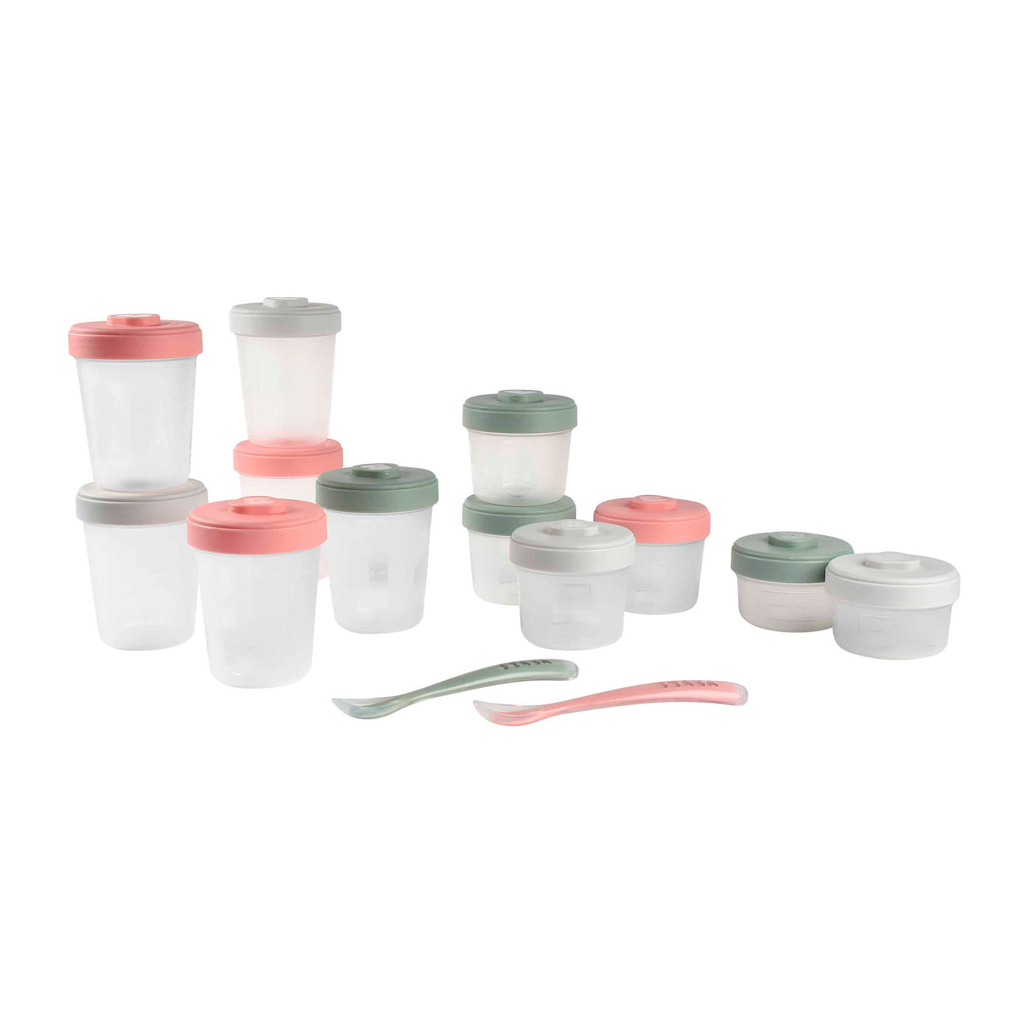 SET DE 2 FRASCOS DE VIDRIO PARA CONSERVAR ALIMENTOS DE 250 ML BEABA
