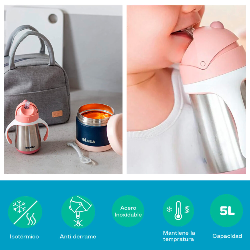 SET DE UTENSILIOS CON LONCHERA ISOTÉRMICA PARA NIÑOS BEABA