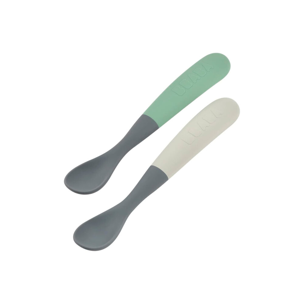 SET DE 2 CUCHARAS DE SILICONA 1ERA ETAPA BEABA