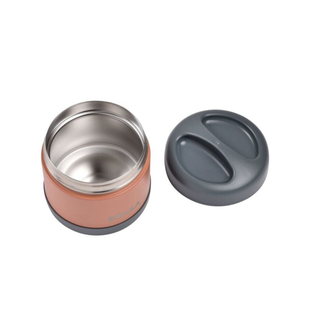 TERMO PORCIÓN ISOTÉRMICO DE ACERO INOXIDABLE DE 500 ML TERRACOTA