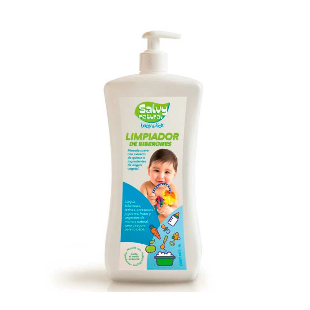 LIMPIADOR DE BIBERONES Y ACCESORIOS CON EXTRACTO DE QUINUA DE 500 ML SALVY NATURAL
