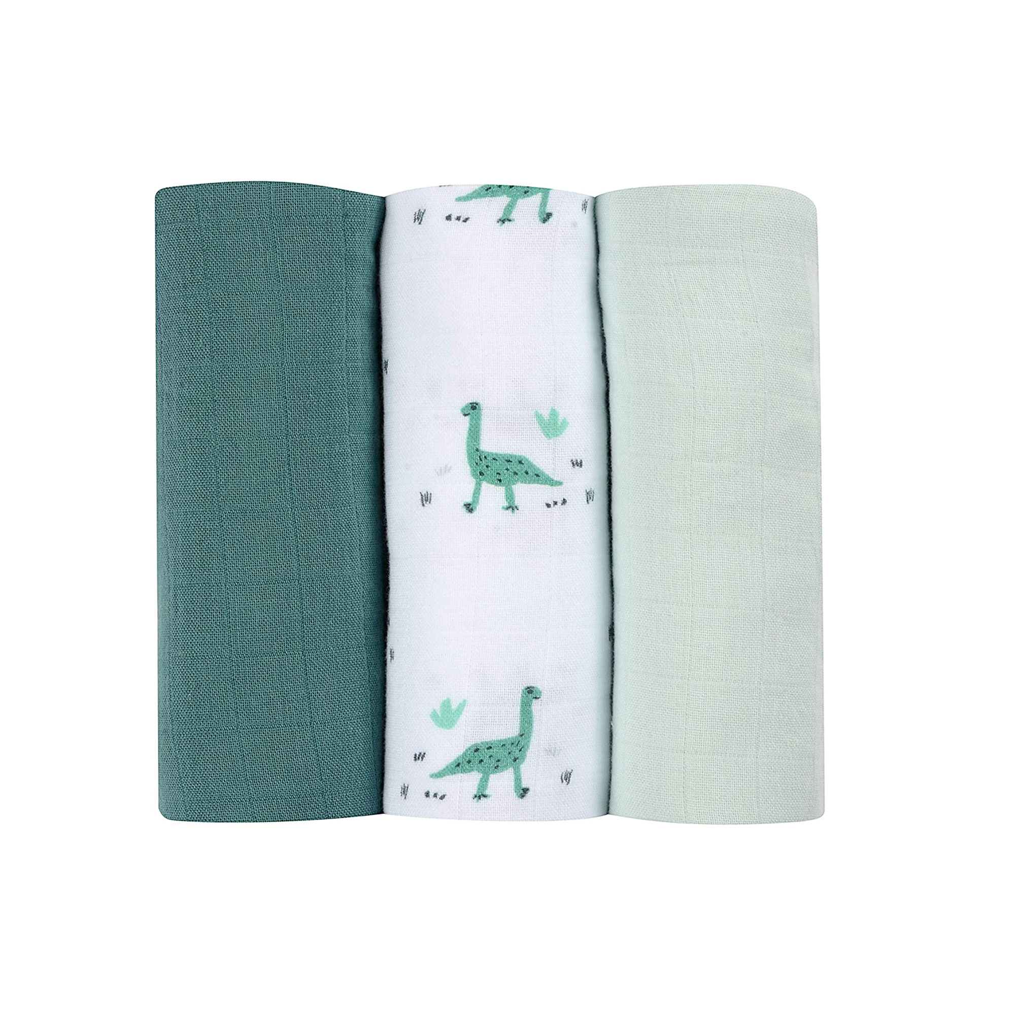 SET DE 3 MUSELINAS ESTAMPADO DE 70 X 70 CM COLECCIÓN LE PETITE ECOLE DE DANSE