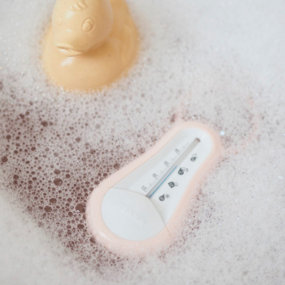 TERMÓMETRO DE AGUA PARA EL BAÑO DEL BEBÉ COLOR ROSA BEABA