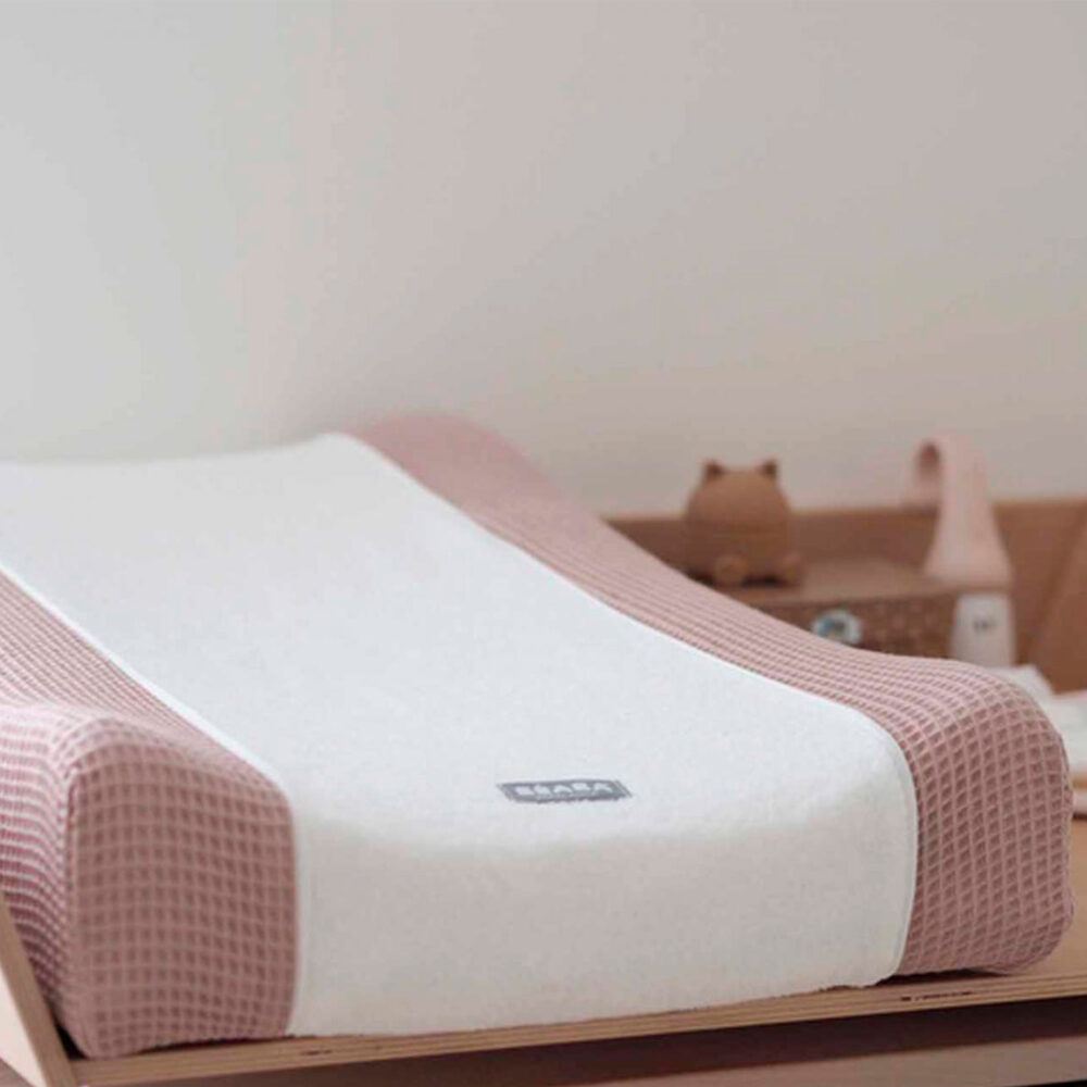 FUNDA PARA CAMBIADOR MODELO SOFALANGE COLOR ROSADO BEABA