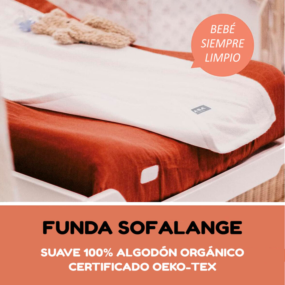 FUNDA PARA CAMBIADOR MODELO SOFALANGE COLOR BRICK BEABA